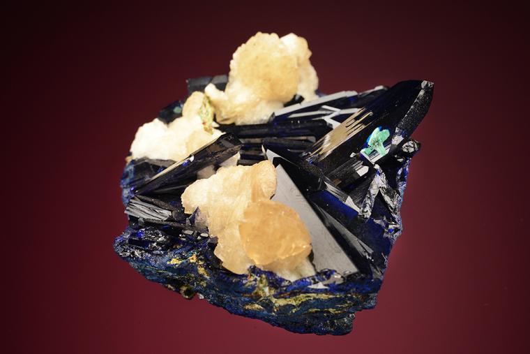 AZURITE with CALCITE
